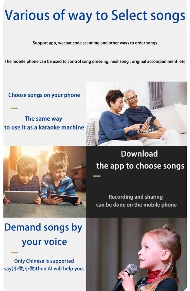 [ORIGINAL INANDON] INANDON 4IN1 KARAOKE SYSTEM WITH 2X WIRELESS MICS