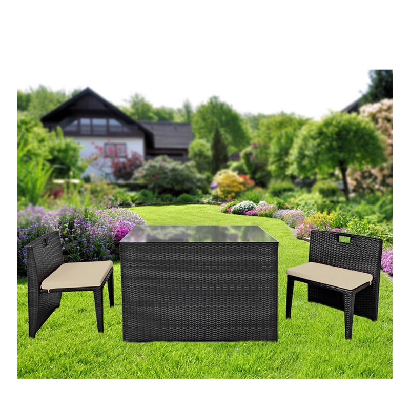 Outdoor furniture table Set Box PE Rattan dining table, Furniture ...
