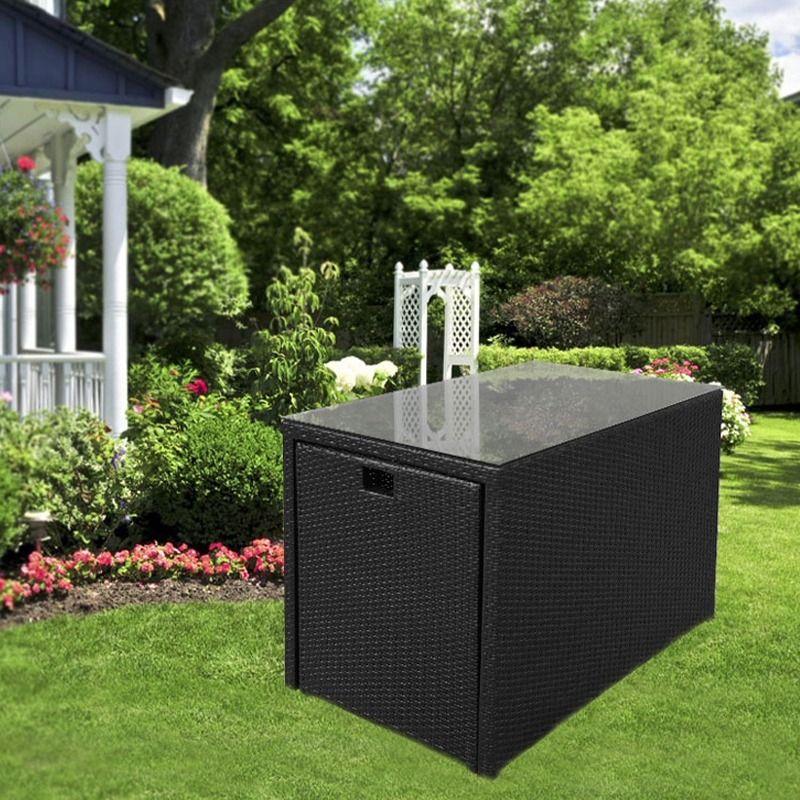 Outdoor furniture table Set Box PE Rattan dining table, Furniture ...