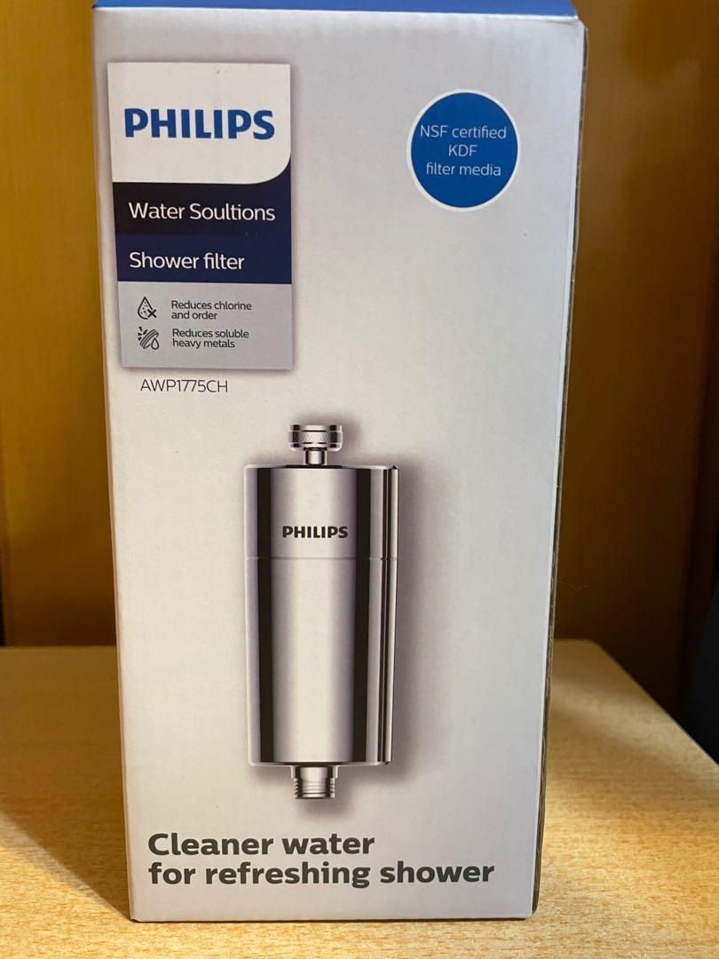 Philips 淋浴過濾器 沖涼濾水 花灑濾水 水喉濾水 AWP1775CH, 家庭電器, 熱水爐及淋浴設備 Carousell
