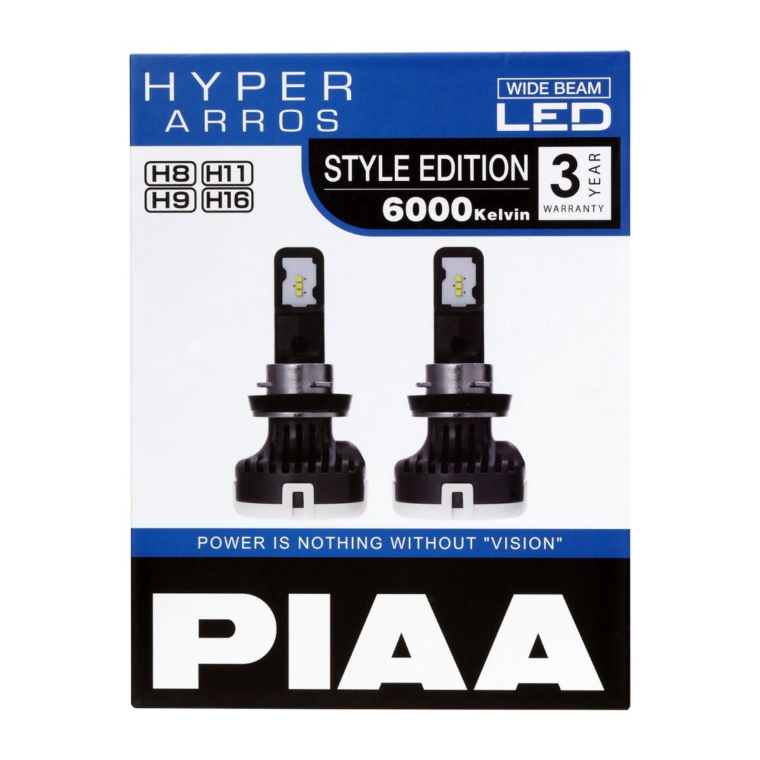 PIAA Hyper Arros 6000K G3 LED Conversion Bulb Kit (H8/H9/H11/H16) or H7 ...