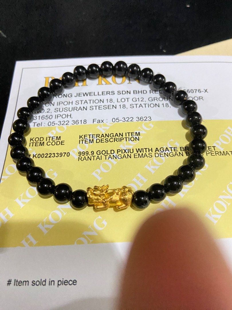Poh kong shop pixiu bracelet