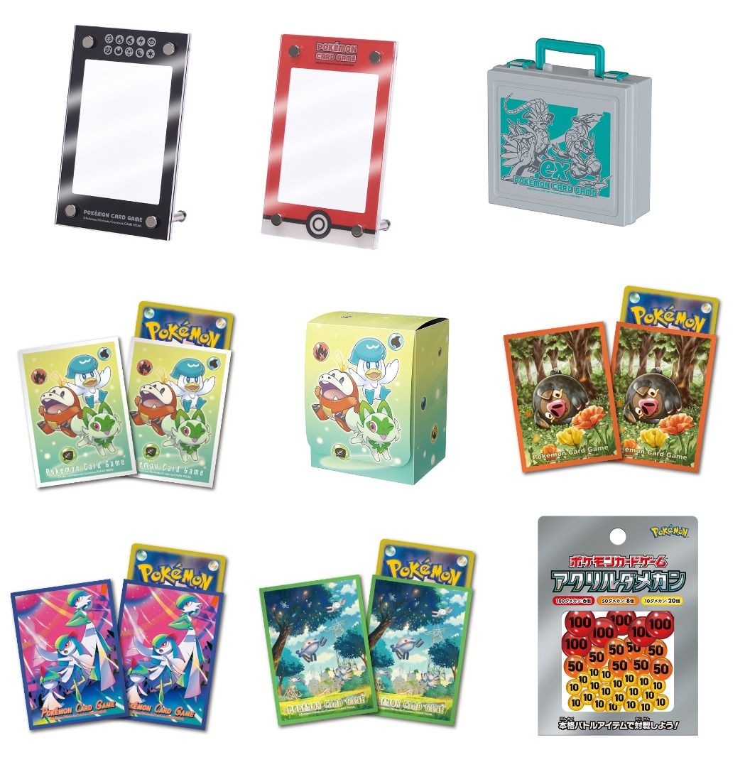 Pokemon Card Game TCG Supply Goods Sleeves / Deck Box / File / Refill ...