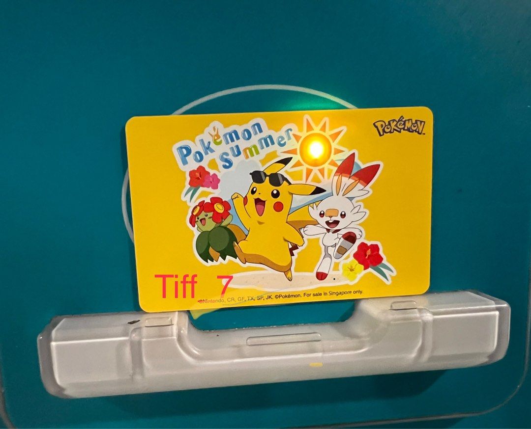 Pokemon LED EZLink card pikachu, Tickets & Vouchers, Local Attractions