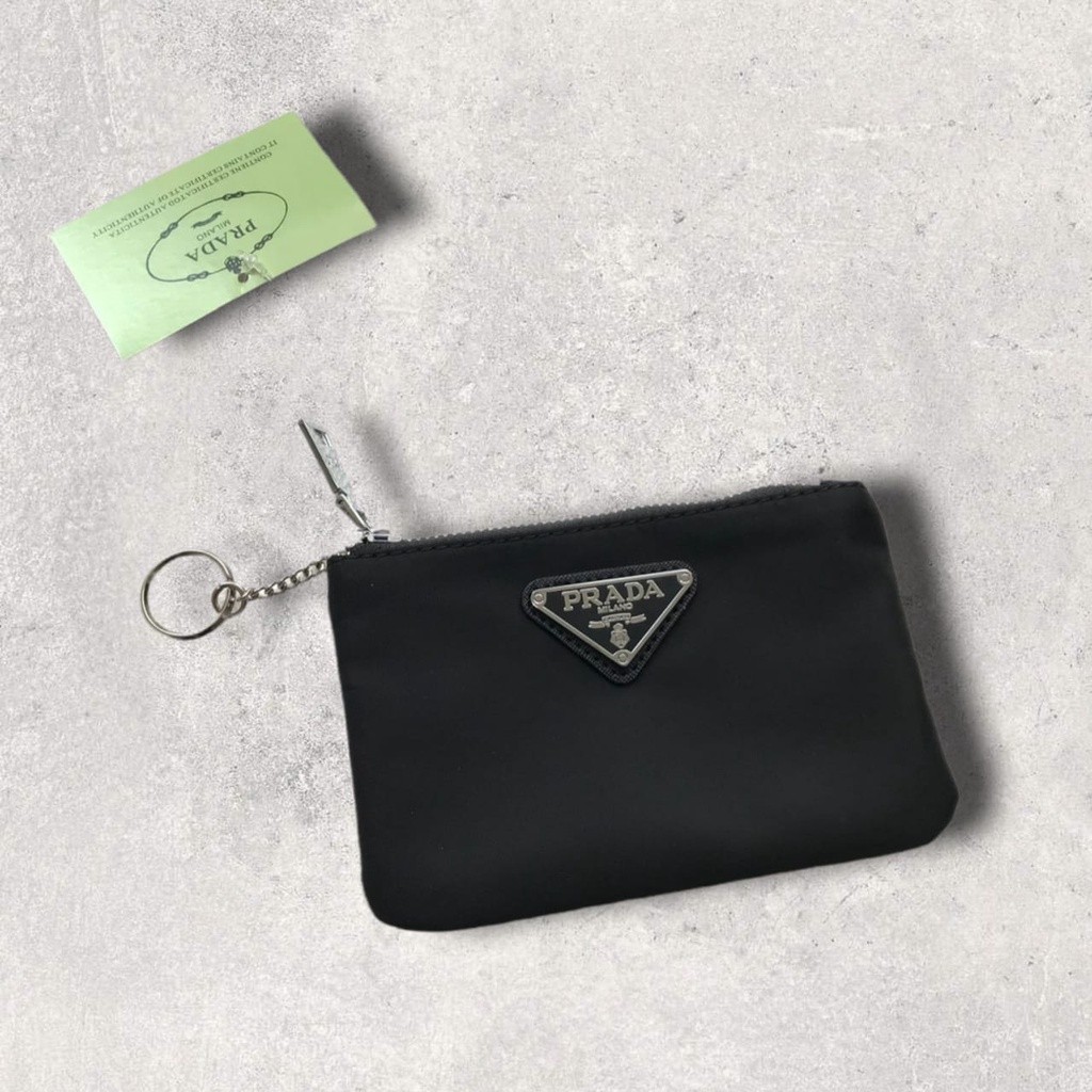 Prada Nylon coin pocket wallet Fesyen Wanita Tas Dompet di Carousell
