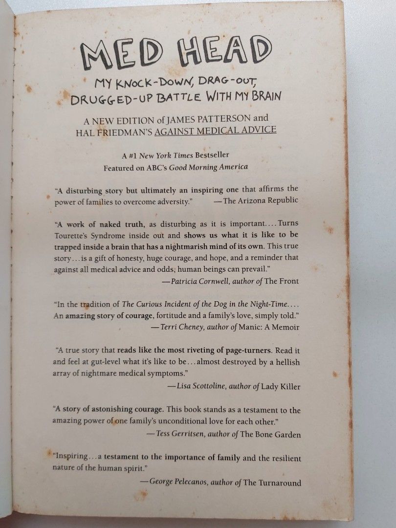 Preloved Book Med Head by James Patterson & Hal Friedman, Hobbies & Toys, Books & Magazines