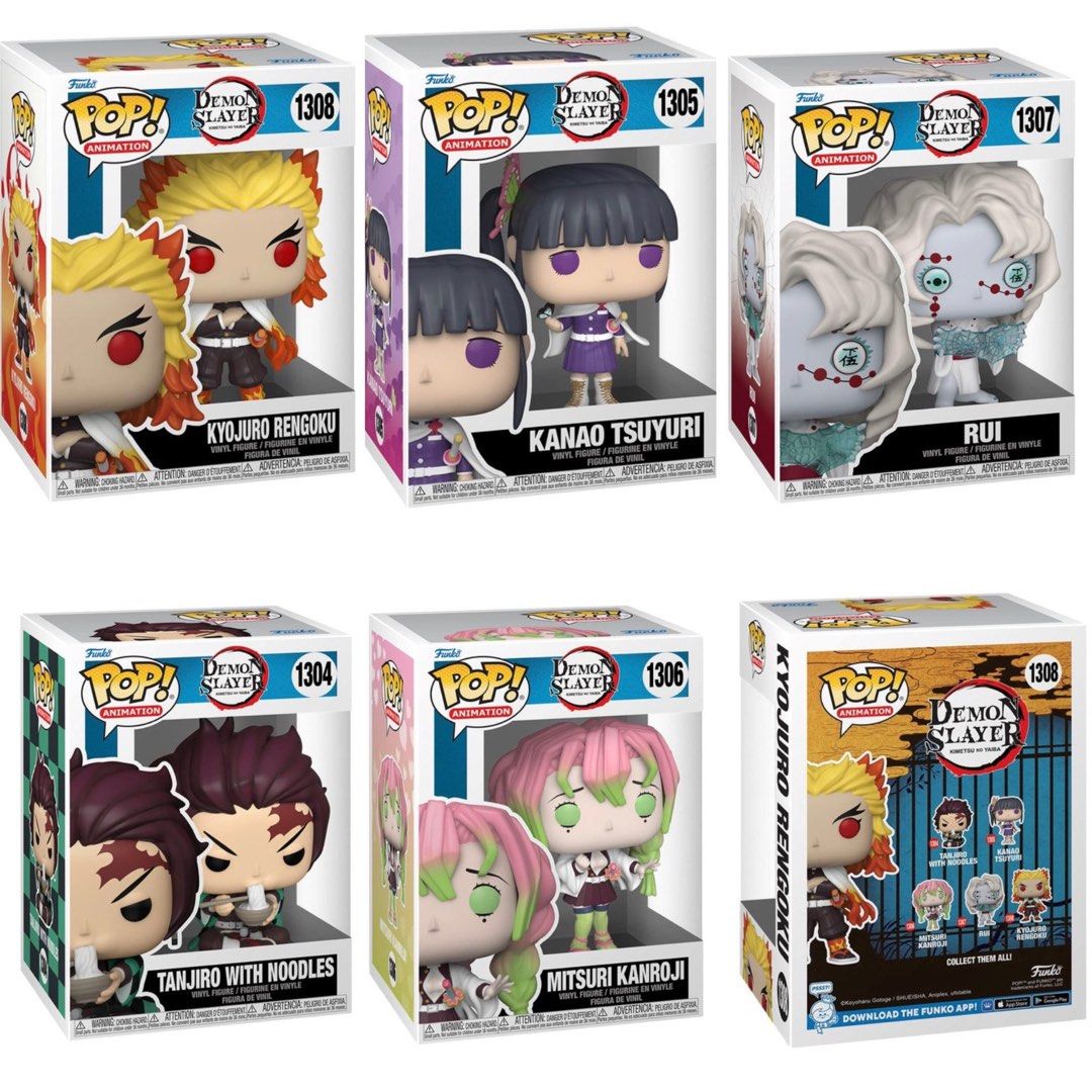 PRE-ORDER] Demon Slayer Wave 2 Funko Pop (Rengoku,Tanjiro,Kanao ...