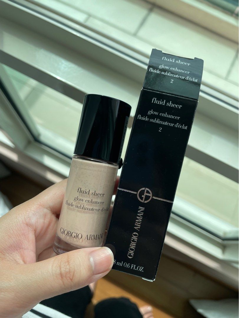 GIORGIO ARMANI Fluid Sheer Glow Enhancer in 2, Beauty & Personal Care,  Face, Makeup on Carousell