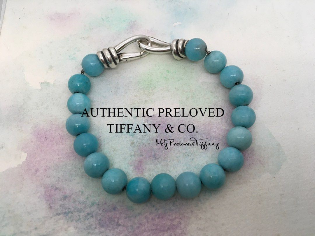 RARE Authentic Tiffany Co. Paloma Picasso Amazonite Bead Knot