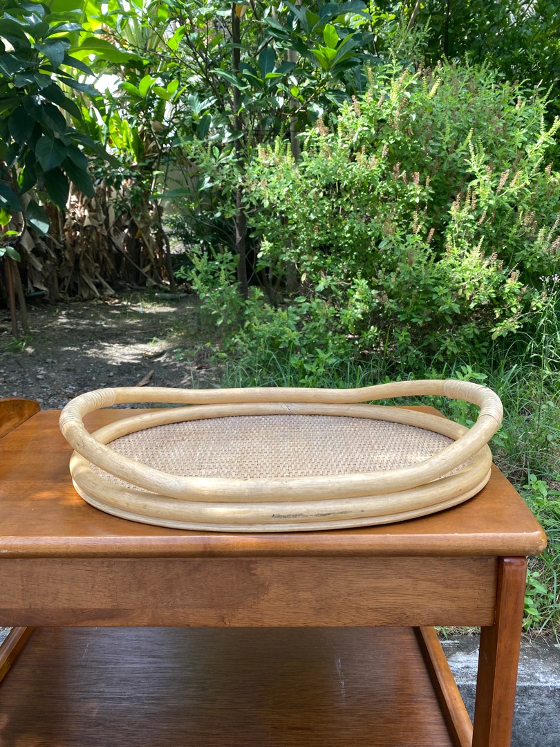 rattan tray, Furniture & Home Living, Home Decor, Other Home Decor on