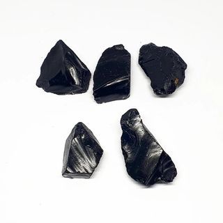 Raw Black obsidian Crystal