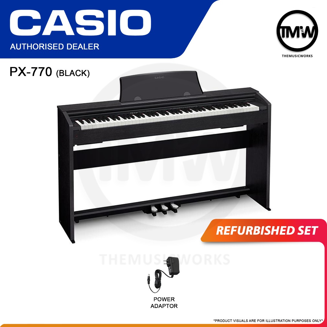 [REFURBISHED SET] Casio Digital Piano PX770 Privia 88 keys Hammer