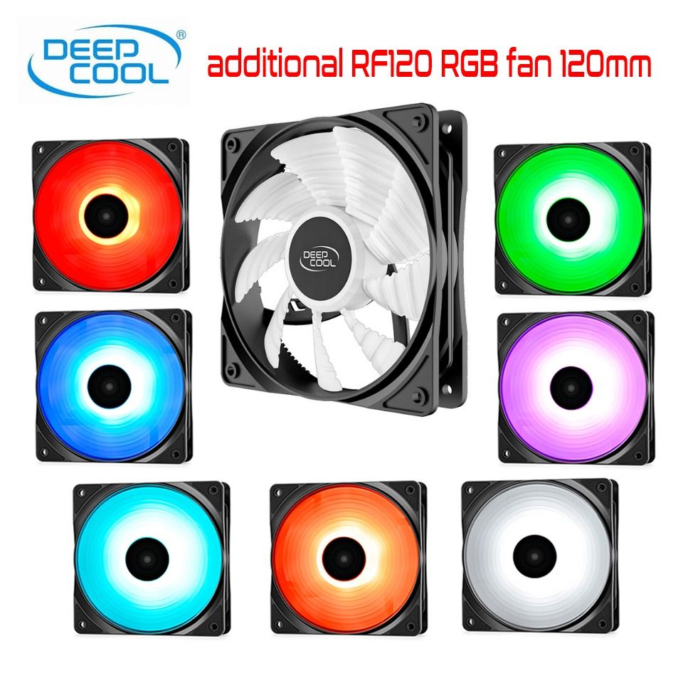 rf120 rgb deepcool fan 120mm additional, Computers  Tech, Parts   Accessories, Computer Parts on Carousell