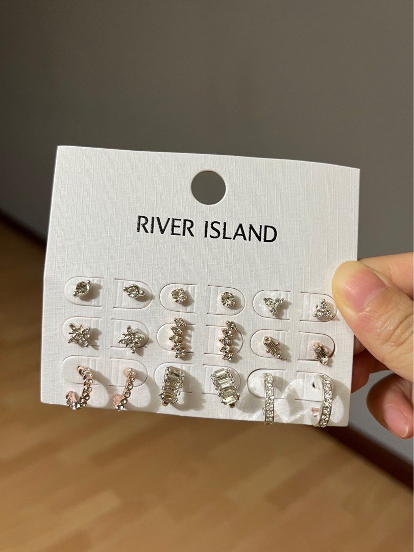 Multipack silver stud earrings river island Women s Fashion