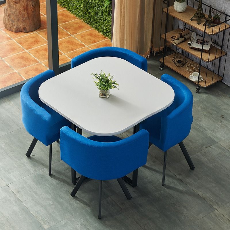 Round table, Dining table, square table+4chair, Furniture & Home Living ...