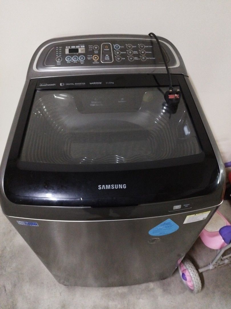 SAMSUNG 11KG TOP LOAD WA11J5750SP WASHING MACHINE, TV & Home Appliances
