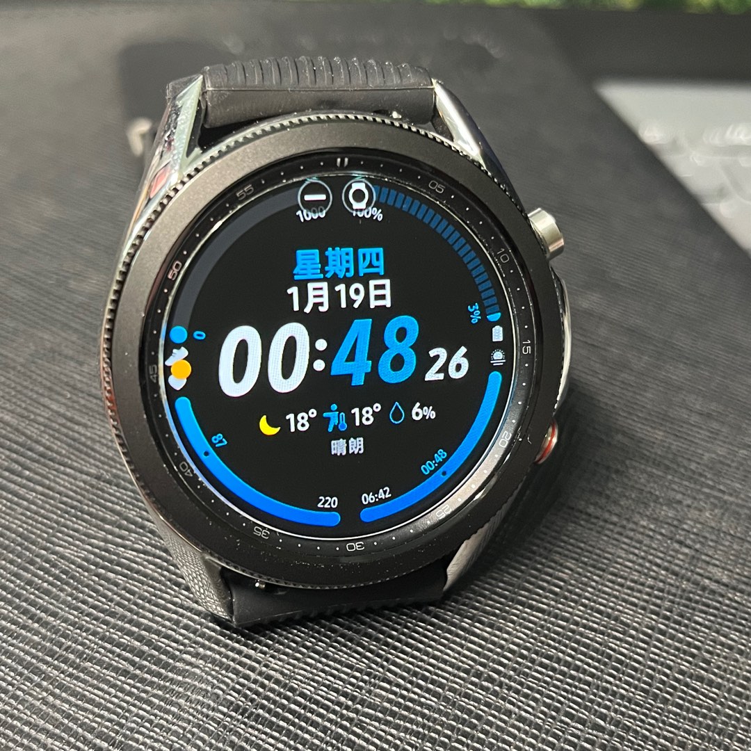 Samsung Galaxy watch 3 45mm R840 三星智慧手錶, 手機及配件, 智慧