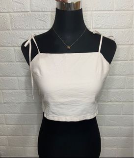 Self-tie Dainty Coquette Cottagecore y2k Linen Crop Top
