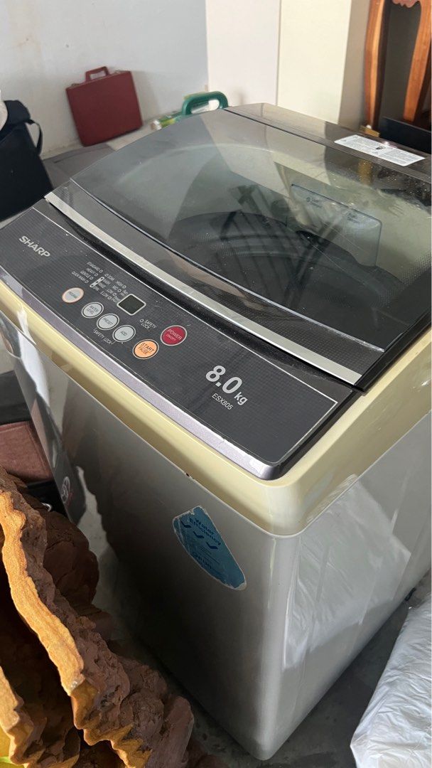 Sharp Washing Machine Top Load 8kg, TV & Home Appliances, Washing