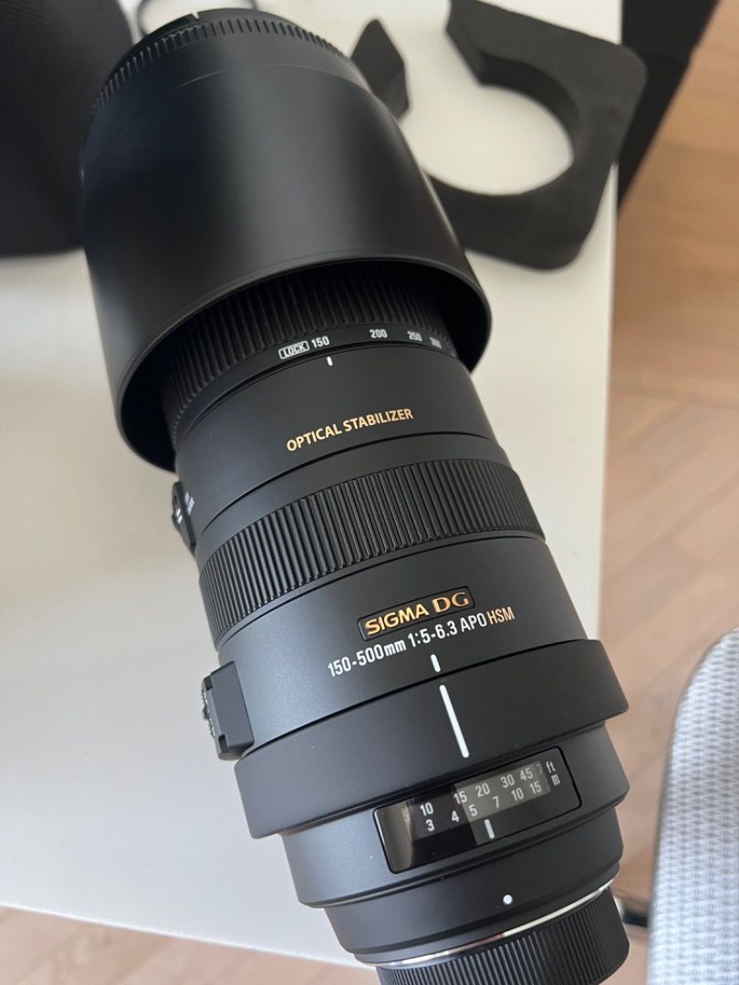 Sigma APO 150-500mm F5-6.3 DG OS HSM, 攝影器材, 鏡頭及裝備- Carousell