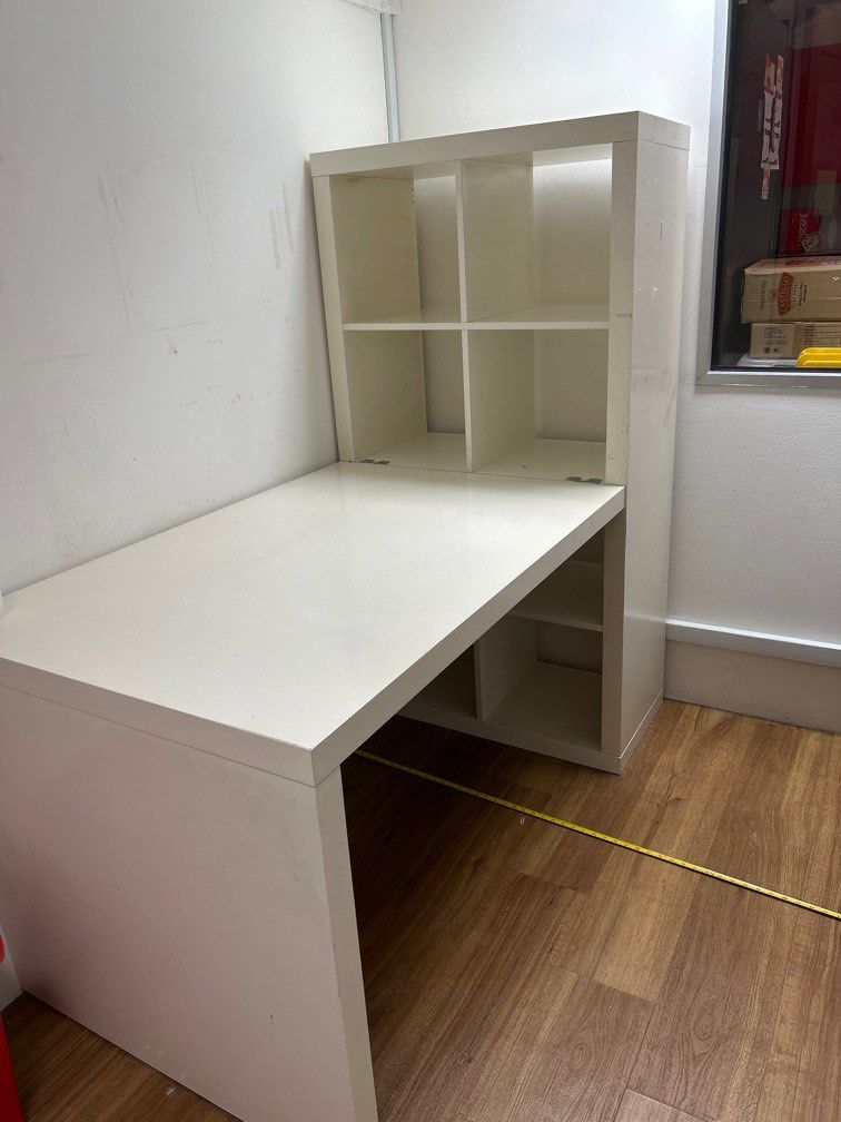 Study table and shelf, Furniture & Home Living, Furniture, Tables