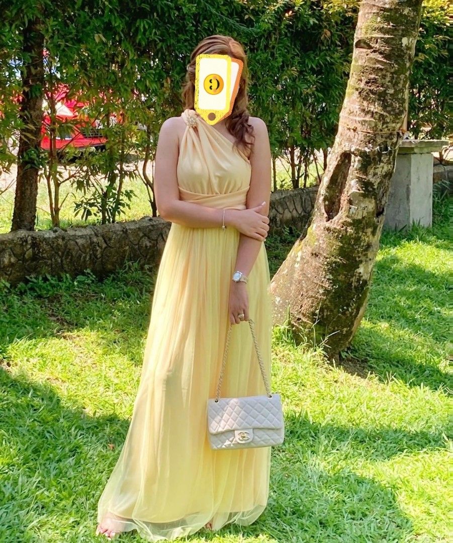 Yellow multiway dress shop