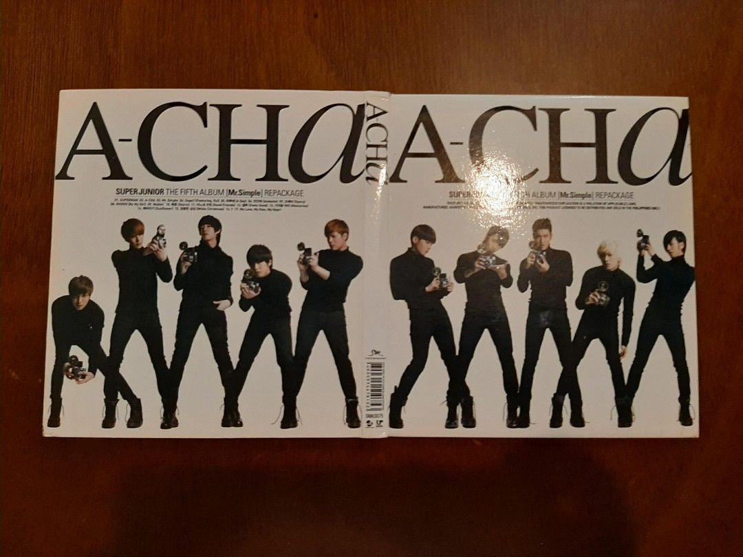 SUPER JUNIOR A-CHA 5th Mr. Simple Repackage (Category: CDs & DVDs) located in Quezon City. Submitted by fallout_oy (Listing ID 1210402303, Image 2). Description: Unsealed but never played Stored since purchase Check profile for other SUJU albums. Take all 6 albums for 1,599 only! Take all 3 Mr. Simple Versions for 799 only!.