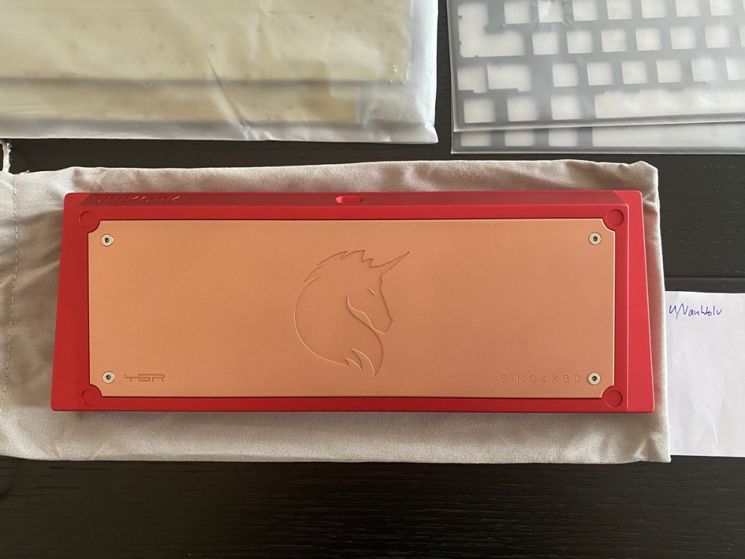 24時間限定タイムセール Kalam Unikorn (自作キーボード) Red Flamenco キーボード