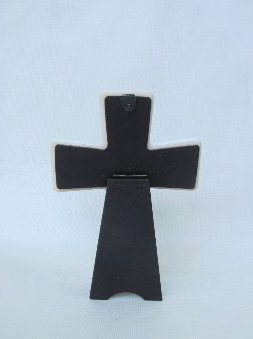 The Good Shepherd Tile Cross with Stand for Altar or Wall / Lord Jesus