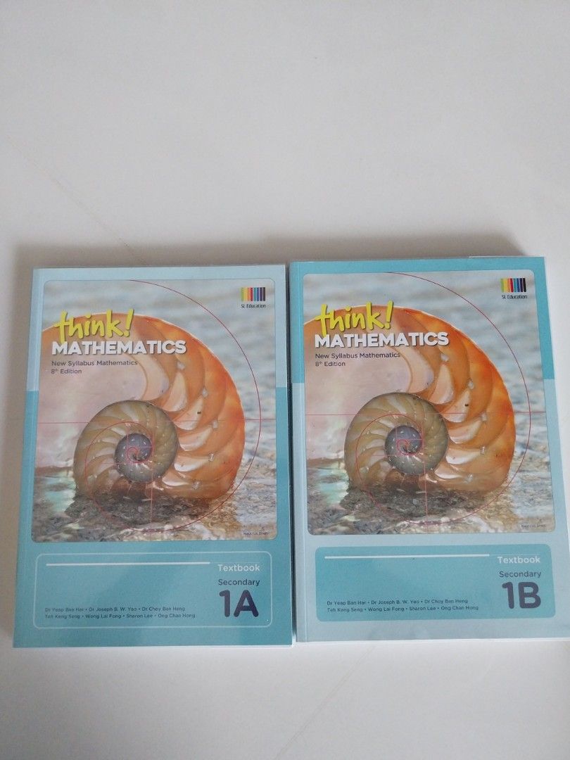 Textbook Math Brand Think! Mathematics Textbooks 1A and 1B, Hobbies & Toys, Books ...