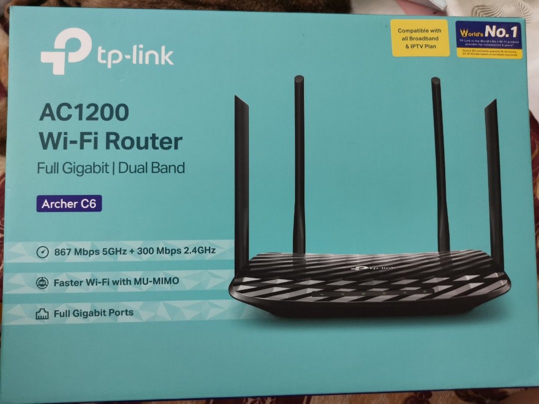 TP-Link Archer C6 (AC1200), Computers & Tech, Parts & Accessories ...