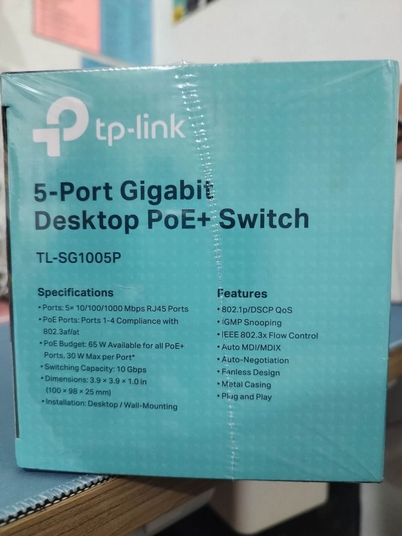 switch tp link sg1005p 5 port gigabit poe