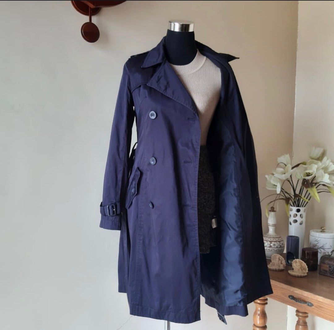 Navy Blue Trench Coat (Medium), Women's Fashion, Coats, Jackets and — free download