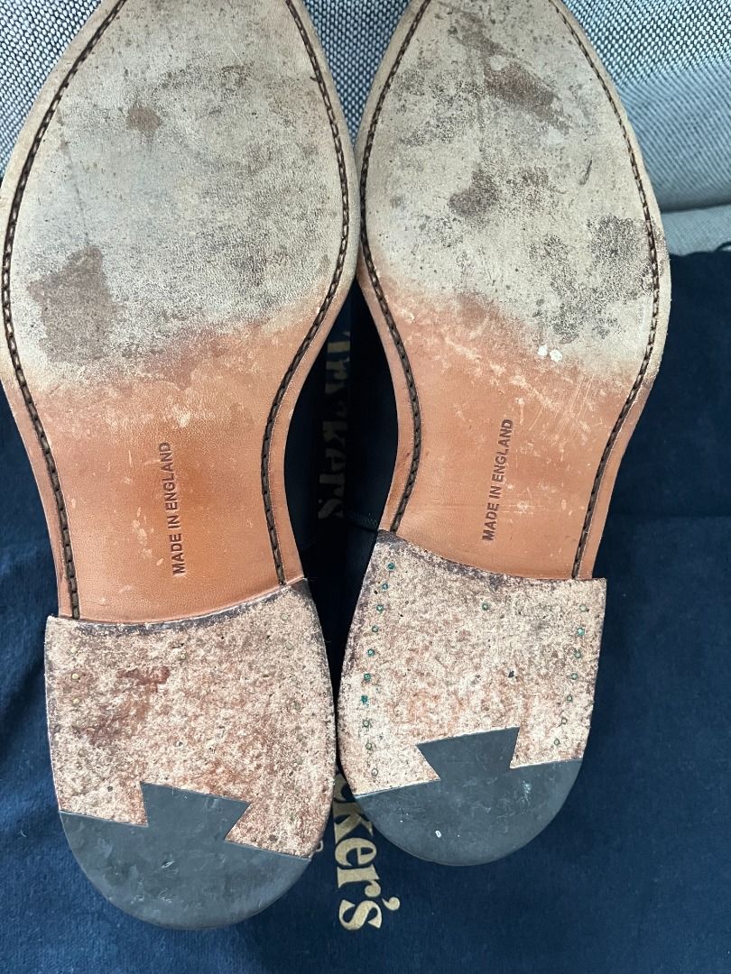 Trickers APPLETON MUSEUM OXFORD SHOES Black UK9, Men's Fashion, Footwear, Shoe inserts