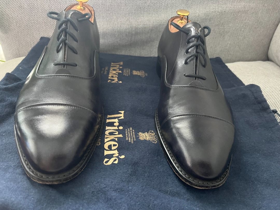 Trickers APPLETON MUSEUM OXFORD SHOES Black UK9, Men's Fashion, Footwear, Shoe inserts