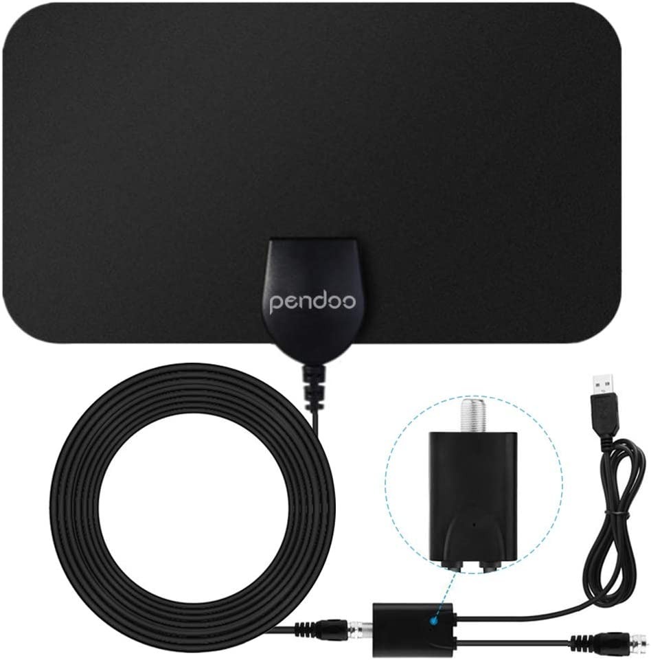 TV Aerial, Freeview Indoor TV Aerial 50 Mile Range Amplified Digital TV