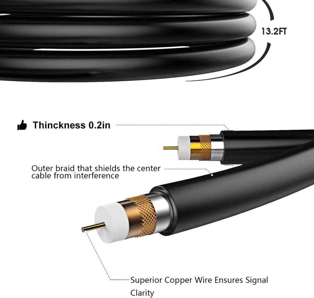 TV Aerial, Freeview Indoor TV Aerial 50 Mile Range Amplified Digital TV