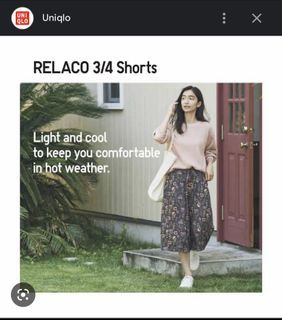 Uniqlo Relaco 3/4 Shorts - Small