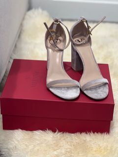 Valentino Suede Block Heels NEW