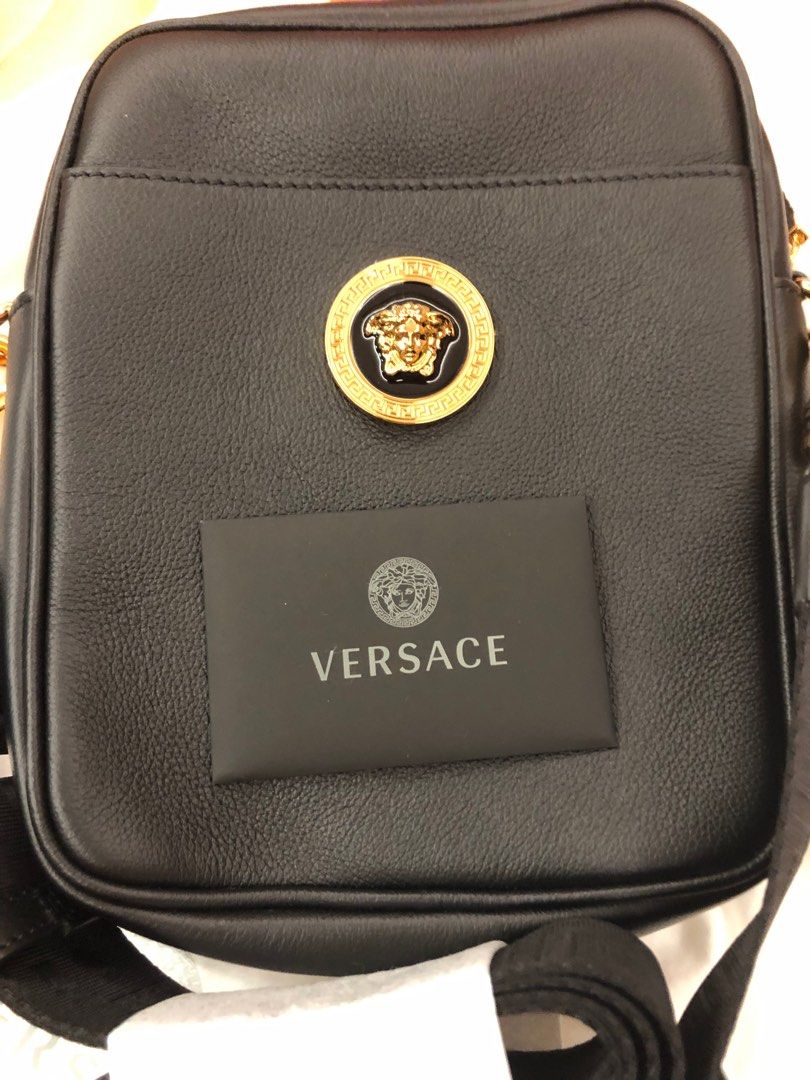 Versace Messenger Sling Bag With Medusa Head Logo, Men's Fashion, Bags, Sling Bags on Carousell