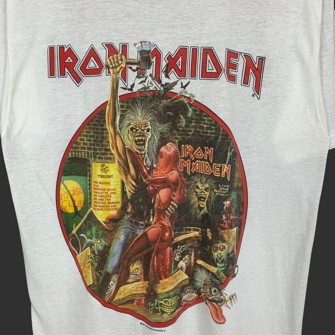 Vintage 1990 Iron Maiden Bring Your Daughter To Slaughter Tee T Shirt