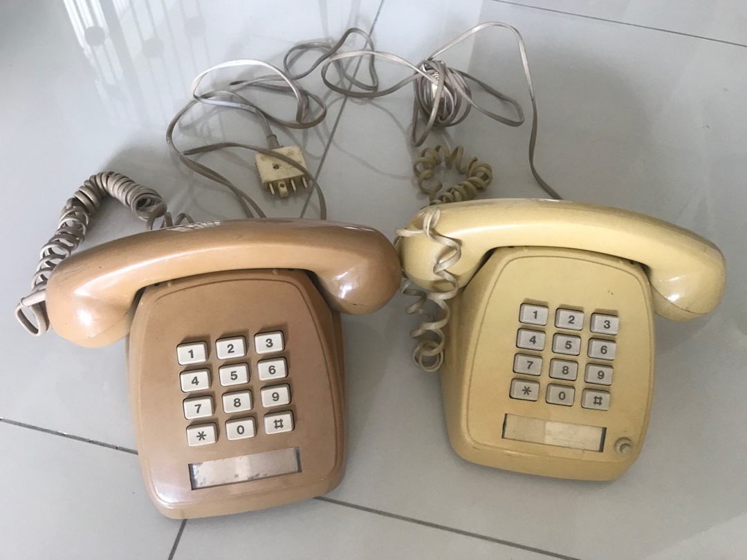 Vintage Push Button Telephones, Hobbies & Toys, Memorabilia