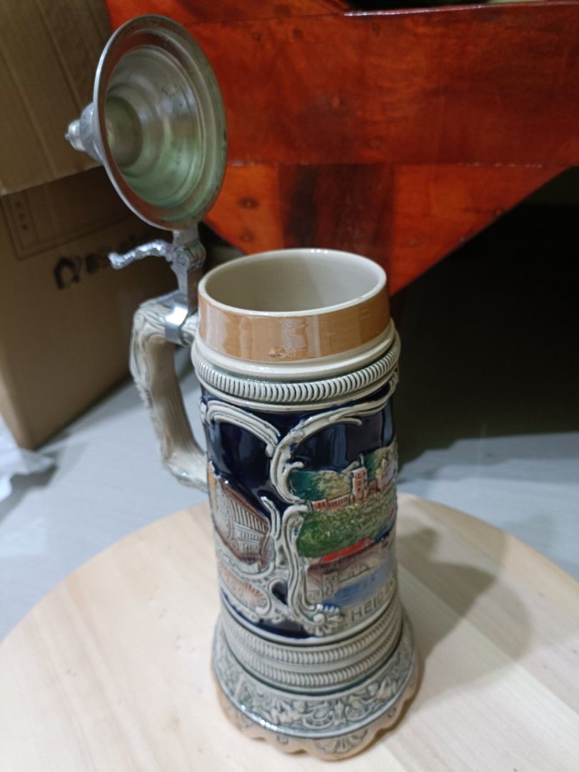 Vintage Thorens Music Box Switzerland Beer Stein, Hobbies & Toys, Memorabilia & Collectibles