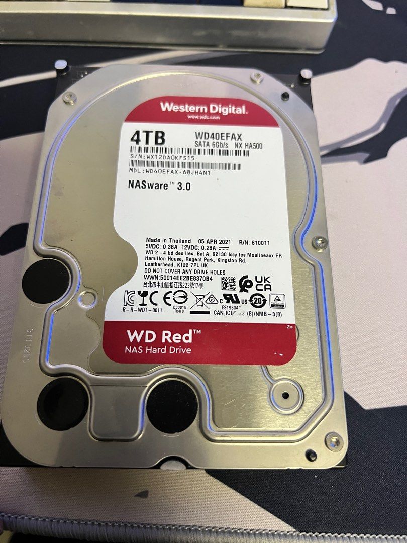【中古】WD RED 4TB 2.5