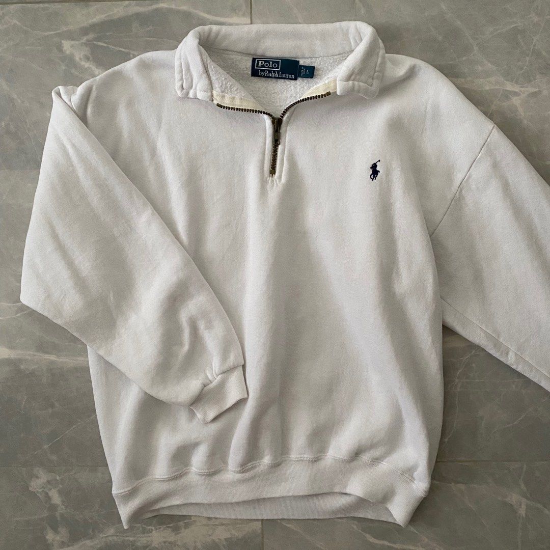 White polo quarter zip outlet