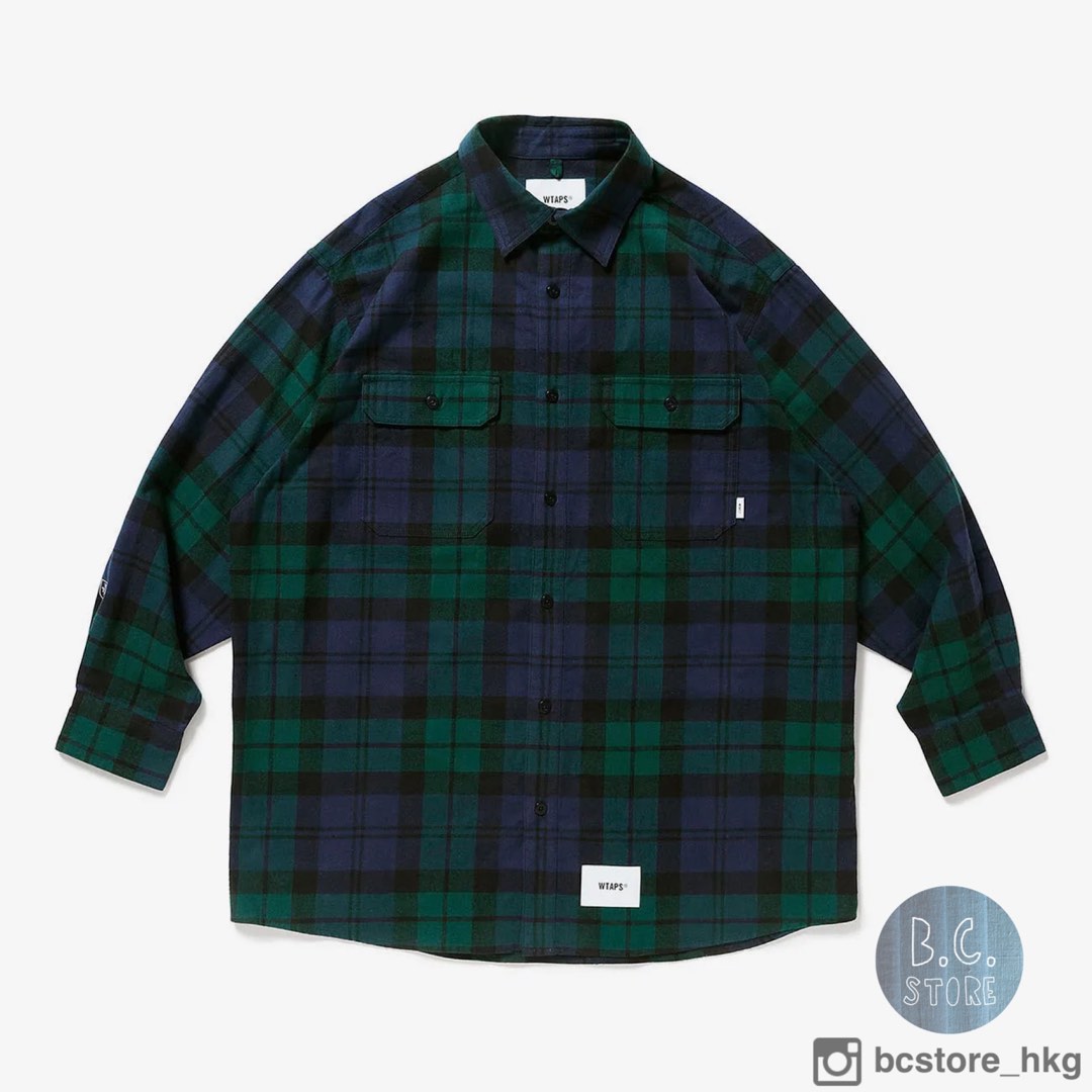 WTAPS BD 02 LS COTTON FLANNEL TEXTILE - シャツ