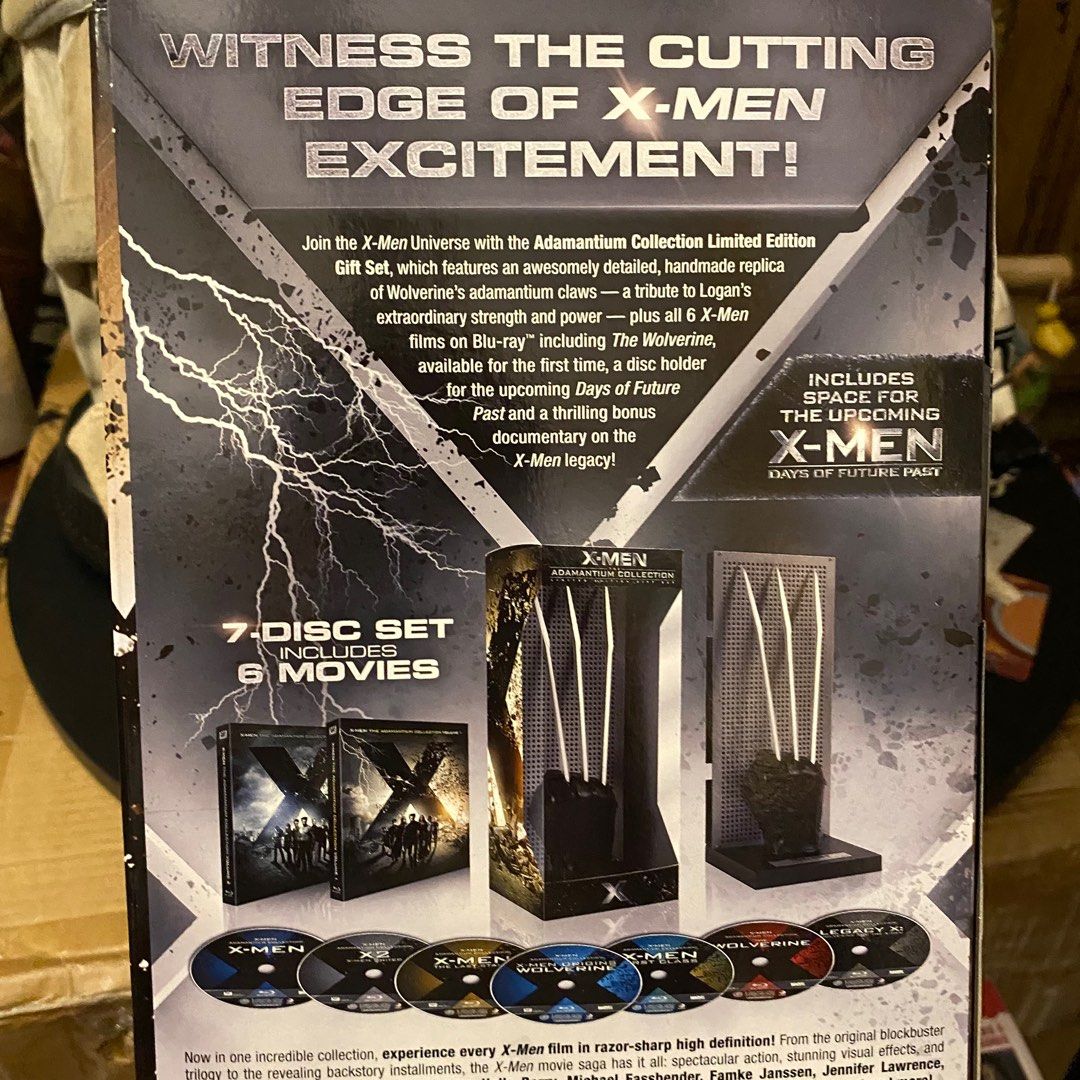 XMEN ADAMANTIUM COLLECTION Bluray LIMITED EDITION Adamantium