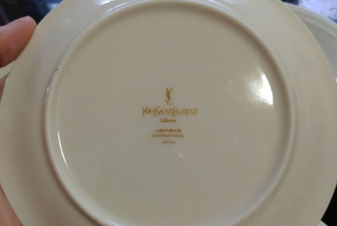 YSL cake plates, Furniture & Home Living, Kitchenware & Tableware