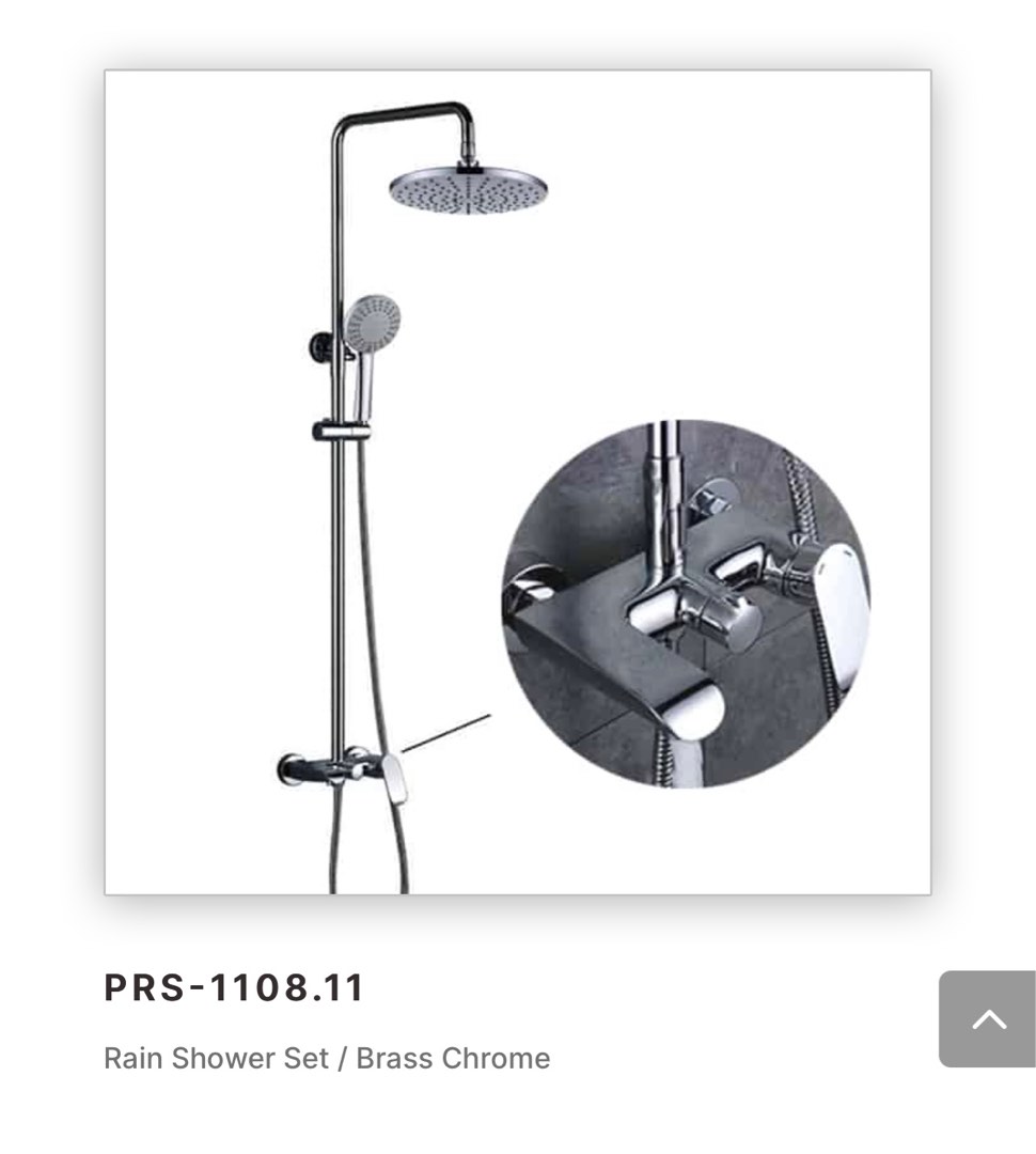 Zaffiro rain shower set, Furniture & Home Living, Bathroom & Kitchen Fixtures on Carousell