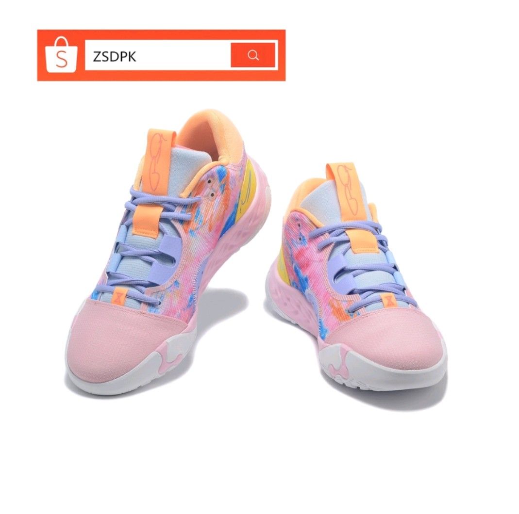 100 Original Nike Paul George PG White Pink Sports Basketball